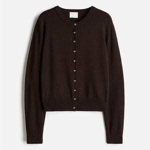 H&M Knitted cardigan - dark brown